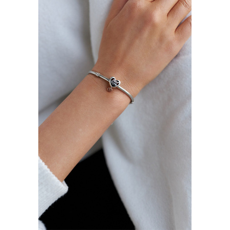 Silberner Charm Herz mit Gravur „Best Friend” für Modulararmband – Peterson