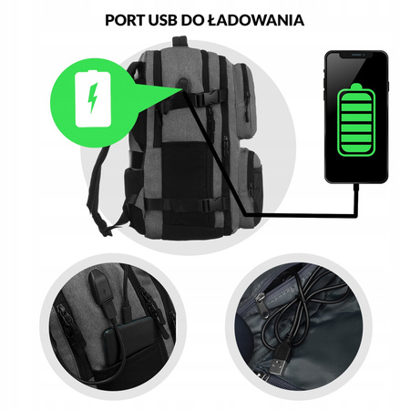 Reiserucksack aus wasserabweisendem Polyester – Himawari