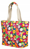 Große Damen Shopper Tasche mit Fruchtmuster