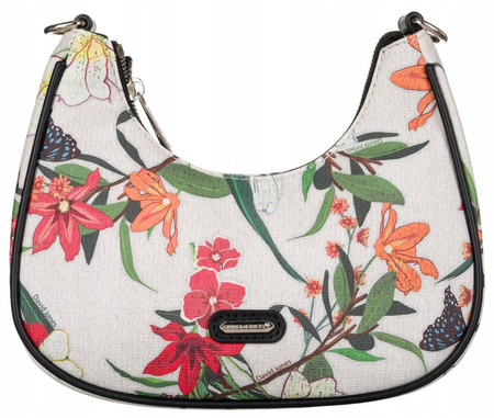 Damen Umhängetasche aus Öko-Leder mit Blumenmuster – David Jones