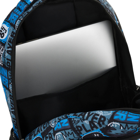 Peterson Schulrucksack für Jugendliche aus Polyester mit Gaming-Muster