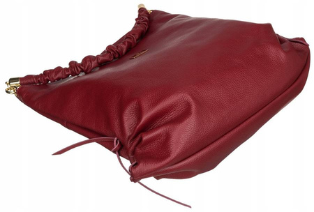 Damen Shopper Tasche aus Echtleder im Beutelstil – Peterson