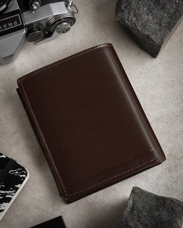 Herren Geldbörse Hochformat aus Echtleder – Rovicky