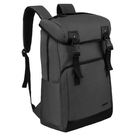 Zweifach unterteilter Laptop-Rucksack 15” in Grau – Peterson