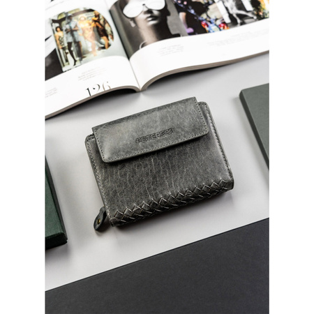 Elegante Karten- und Münzbörse aus Farbverlauf-Leder – Peterson