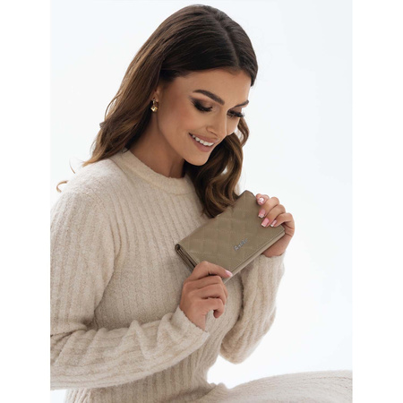 Große Damen Geldbörse aus Leder mit RFID-Schutz – Rovicky