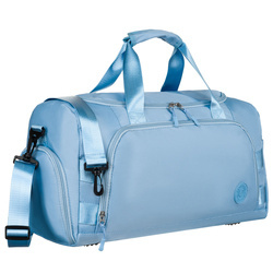 Wochenendtasche in Hellblau mit Koffergurt – Peterson