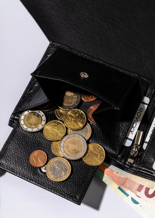 Herren Geldbörse im Querformat aus Echtleder