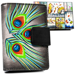 Große, vertikale Damen Geldbörse aus echtem Leder – Rovicky