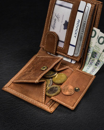 Herren Geldbörse aus Leder ohne Verschluss – Always Wild