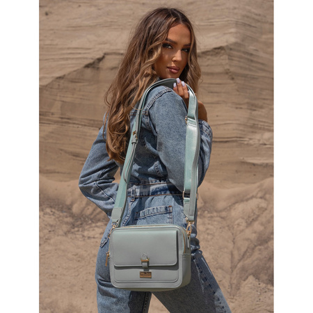 Modische Damen Umhängetasche in Grün aus Öko-Leder – Peterson