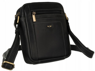 Herren Schultertasche aus Leder – Peterson