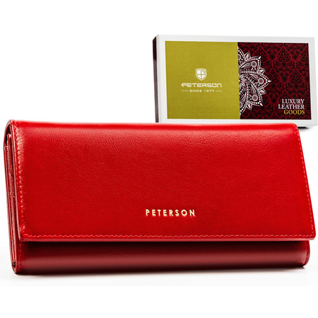 Große, schlanke Damen Geldbörse mit Diebstahlschutz – Peterson