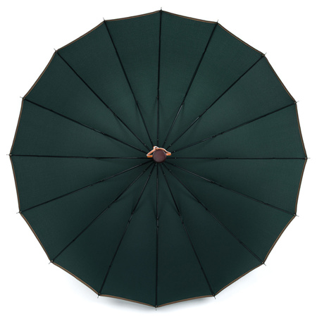 Eleganter, grüner Regenschirm mit großer Spannweite – Peterson