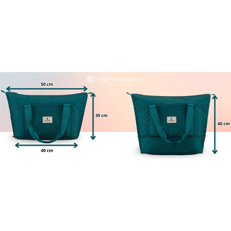 Trainings-Tasche aus grünem Polyester mit bequemen Griffen - Peterson