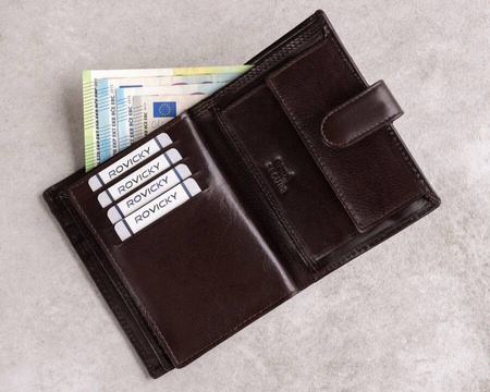 Elegante Herren Geldbörse aus Echtleder – Rovicky