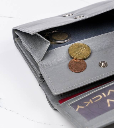 Damen Geldbörse aus Leder mit Fotofach und RFID Schutz – 4U Cavaldi