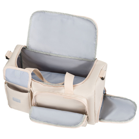 Sport-Reisetasche aus Polyester in Beige, mit zwei Fächern – Peterson