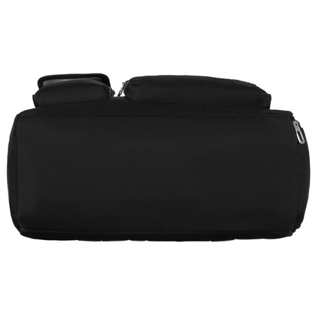 Schwarze Sport-Reisetasche aus Polyester mit Schultergurt – Peterson