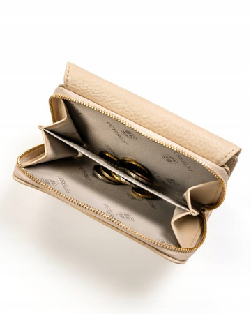 Damen-Geldbörse aus ökologischem Leder mit genarbter Textur – Peterson