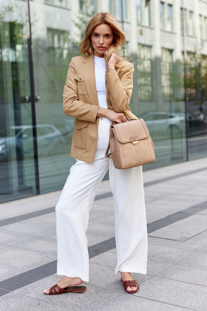 Damen Rucksack aus Öko-Leder – Peterson