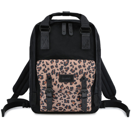 Laptoprucksack mit Leopardenmuster-Tasche – Himawari