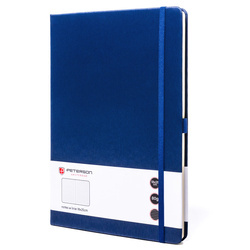 Granatfarbenes Notizbuch im B5-Format mit Gummibandverschluss, liniert - Peterson
