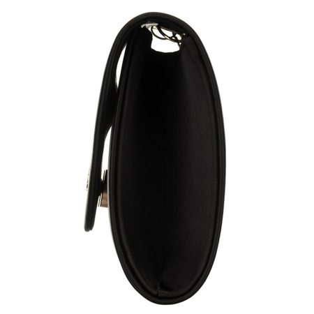 Damen-Clutch aus synthetischem Stoff in Schwarz - Rovicky