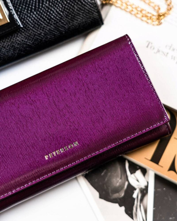 Geräumige Damen Geldbörse aus Leder mit RFID Schutz – Peterson
