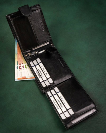 Geschenkset: Herren Geldbörse aus Leder und Schlüsselanhänger – Rovicky