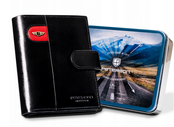 Große Herren Geldbörse mit Druckknopfverschluss – Peterson