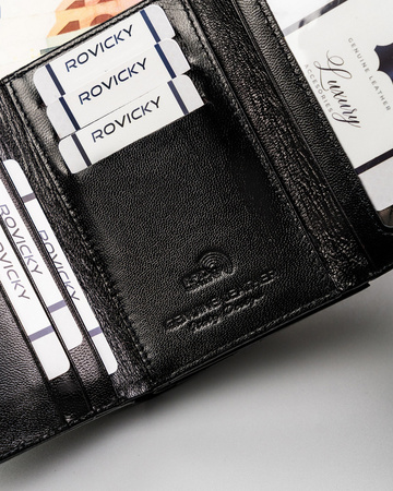 Damen Geldbörse aus Leder mit Bügelverschluss – Lorenti