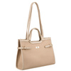 Klassische, beige Damen-Handtasche mit Magnetverschluss – Peterson