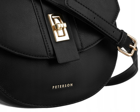 Halbmondförmige Damen Umhängetasche aus Öko-Leder – Peterson