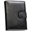 Schwarze Herren Geldbörse aus Leder mit Druckknopf und RFID-Schutz – Peterson