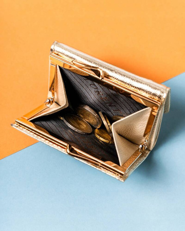 Kleine Damen Geldbörse aus Leder mit RFID-Schutz – Lorenti