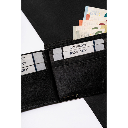 Herren Geldbörse horizontal aus echtem Leder – Cavaldi