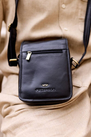 Herren Umhängetasche aus Leder – Peterson