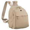 Kleiner Damen-Rucksack aus Polyester in Ecru, ein Hauptfach – Peterson