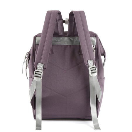 Lila Rucksack mit verstellbaren Schultergurten und Reißverschluss – Himawari