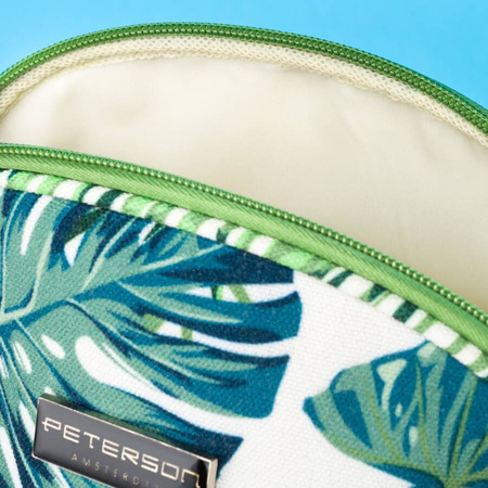 Bunte Kosmetiktasche mit Reißverschluss und Handgelenksschlaufe – Peterson