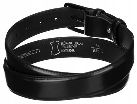 Herren Ledergürtel Breit mit Klassischer Schnalle – Peterson