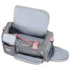 Sport-Reisetasche aus Polyester in Grau-Rosa mit Reißverschluss – Peterson
