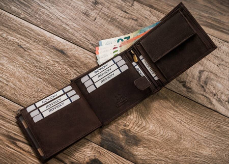 Große Herren Geldbörse aus Leder – Always Wild