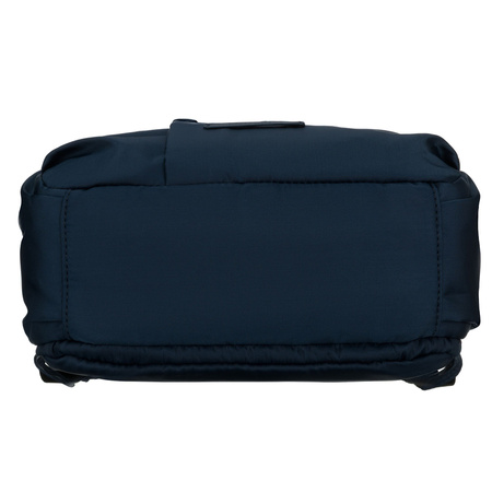 Damen-Rucksack aus Nylon in Marineblau mit einem Befestigungsgriff für den Koffer – Peterson