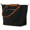 Klassische Damen Shopper aus schwarzem Polyester – Peterson