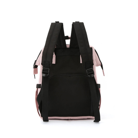 Rosa Mommy Bag Rucksack mit vielen praktischen Taschen – Himawari