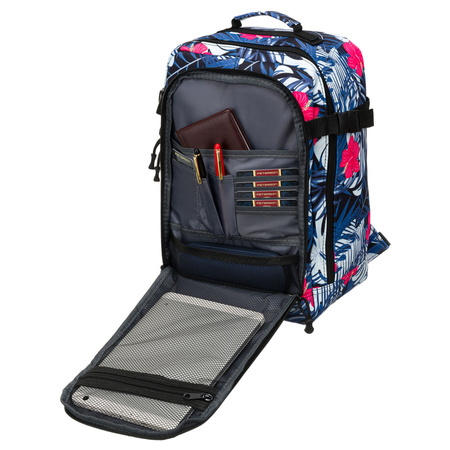 Geräumiger Kabinenrucksack aus Polyester mit Blumenmuster – Peterson