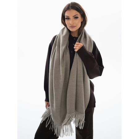 Einfarbiger Damen Schal in Dunkelgrau – Peterson