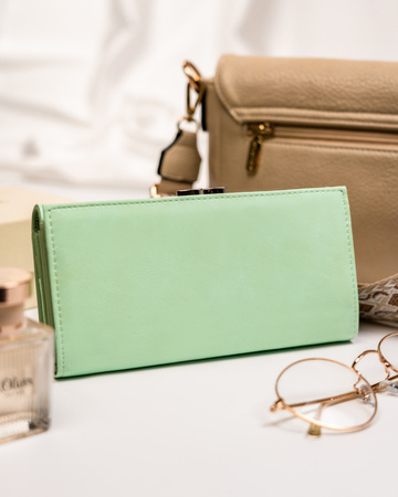 Elegante Damen Geldbörse mit Bügelverschluss und Druckknopf – 4U Cavaldi